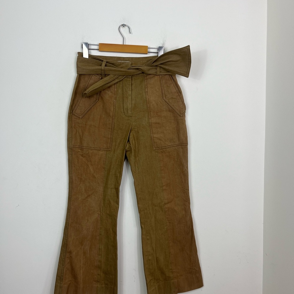 Derek Lam 10 Crosby Two Tone Flare Trousers Sz 8‎